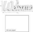 Rustic Wooden Outdoor Welcome Sign for Front Door 15