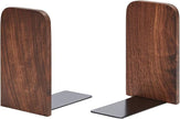 Pandapark Wood,Non-Skid Bookend for Shelves,Heavy Duty,Book Stand for CDs,1 Pair