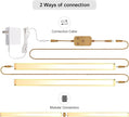 2pack 20inch Dimmable LED Under Cabinet Light Kit, 2700K to 6000K Smart LED Under Counter Lighting Fixture, Compatible with Alexa, Google Assistant, for Kitchen, Pantry, Shelf (Gold)