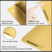 SMILECAT 7inch Small Floating Book Shelves for Wall Storage Set of 2.Wall Mounted Command Shelf for Bathroom,Bedroom,Living Room, Mini Tiny Display Hanging Shelves for Storage/Perfume/Room Decor.Gold