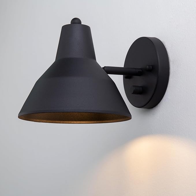 Yosoan Indoor Vanity Wall Sconce with Dimming On Off switch, 1-Light Hardwired Vintage Wall Mount Metal Lamp Fixture with 6.89