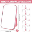 10 Pcs Spa Party Mirrors Sleepover Party Supplies for Girls Slumber Parties Supplies Pink Makeup Mirror Bulk for Sleepover Slumber Birthday Favors Gift (Pink)