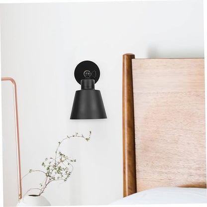 Nordic Modern Wall Light Black Wood Corridor Lamp Simple Chic Bedroom Wall Mounted Lamp for Hallway Stylish Minimalist Decor for Bedside and Balcony Lighting