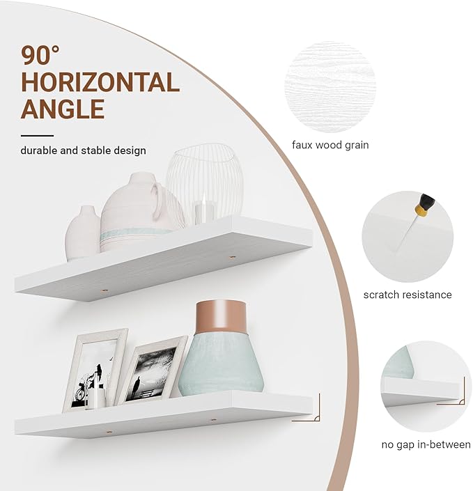 Heimlove Floating Shelves for Wall 36 Inches Long,9.3