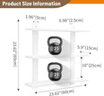 3 Tier Floating Shelves,Long Wall Shelf,Over The Toilet Shelves Bathroom Hanging Display Storage Rustic for Living Room Bedroom Kitchen Office Coffee Bar Decor Decorative,24 Inch,2 Pack,(White)