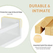 Floating Book Shelves for Wall, 23.6 inch Natural Wood Nursery Shelves for Book Storage, Solid Pine Wooden Floating Bookshelf for Bedroom Living Room, Set of 3, White