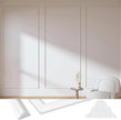3 Set Accent Wall Molding Kit Premade Wainscoting Panels Wall Molding Peel and Stick Panel White Pre Cut Trim for Walls Picture Frame Molding for Home Decoration (39 x 91 Inch)
