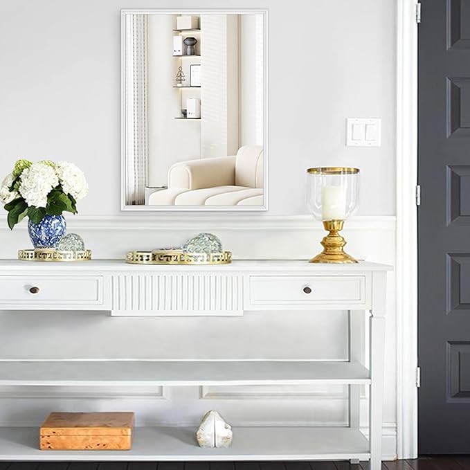 AAZZKANG Large Wall Mirror White Framed Mirrors 28
