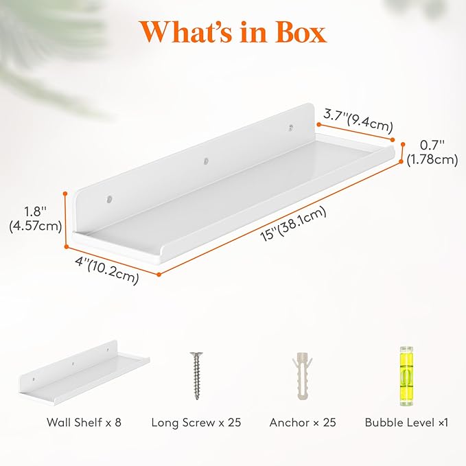 Lifewit Floating Shelves for Bathroom, 15