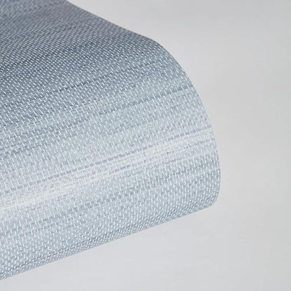 Tempaper Textured Powder Blue Horizontal Faux Grasscloth Removable Peel and Stick Wallpaper, 20.5 in X 16.5 ft, Made in The USA