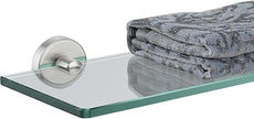 JQK Bathroom Glass Shelf, TGS101L16-BN