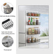 4PCS Magnetic Storage Baskets for Refrigerator, Strongly Magnet Spice Rack, Fridge Storage Shelf, Great for Kitchen and Pantry