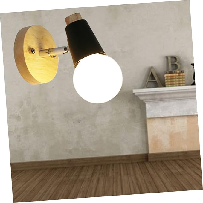 Tofficu Nordic Minimalist Wall Lamp E27 Sconce Modern Decorative Lighting for Bedroom Stairway and Hallway No Bulb Included