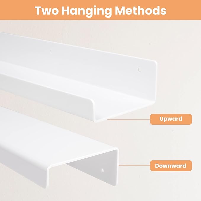 upsimples Acrylic Shelves for Wall Decor, 15