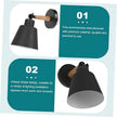 Garneck Chic Modern Wall Light Indoor Wall Lamp Simple Sconce for Bedroom Corridor Living Room Easy to Install Black Nordic Style Decorative Fixture