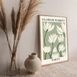 Abstract Matisse Wall Art Decor,Unframed Flower Market Print Posters Set of 3,12x16in Green Quality Canvas Paintings for Home Decoration in Bathroom,Living Room,Bedroom