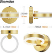 LED Wall Sconces Set of Two with ON/Off Switch, Gold Rotatable Hardwired Wall Light Fixtures, Built in USB Charging Port, Modern Wall Decor for Bed Lighting.