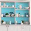 Blue Peel and Stick Wallpaper - Light Blue for Bedroom and Bathroom - Removable Vinyl Matte 15.7