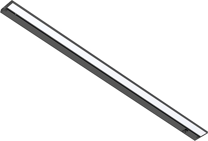 LAGOM Halo Under Cabinet Light, 40‑Inch Hardwired Dimmable LED, 2700K/4000K/5000K, Power Cord Sold Separately, Black, UC0140BK27