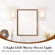 8 inch LED Wall Sconce Lights, Indoor Wall Decro Lighting, 1-Light Wall Light Fixture for Hallway Stairwell Bedroom Living Room Picture Decor Lighting, Support Dimmable