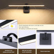 Black 23.6 Inch LED Dimmable Lights for Pictures On Wall Hard Wired Gallery Light Modern Artwork Wall Lamps, Warm White Picture Lights Art Display Light for Paintings Portrait