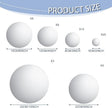 Jetec 56 Pcs Real Glass Round Mirror Tiles Frameless Wall Glass Tiles Round Wall-Mount Mirrors with Acrylic Double Sided Adhesive for Bedroom Bathroom Craft(2/3/4/6/8/10 Inch)