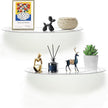 SetGame 2-Pack 24 Inch Acrylic Wall Shelves Wall Decor Wall Mounted, Floating Bookshelves Wall Ledge Shelf, Acrylic Shelves for for Action Figures Display, Room Décor, Space Saving, Items Organizer