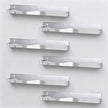 Nail Polish Wall Rack Mirror Silver Acrylic Floating Shelves 15 Inch 6 Pack Kids Bookshelf Tattoo Ink Essential Oils Figurine Display Shelf Spice Rack for Salons Retailers Home