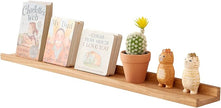 Floating Shelf for Wall Natural Oak Wood Wall Shelves 36 inches, Display Picture Ledge Shelf for Bedroom Living Room Bathroom Office Kitchen Storage Shelves