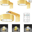 MIOBLUE 3Pack Picture Light Battery Operated Painting Lights, Wireless Magnetic Display Art Light with Remote Controls,Dimmable Timer Portrait Light for Art Frame Artworking,Wall Decor Puck Light