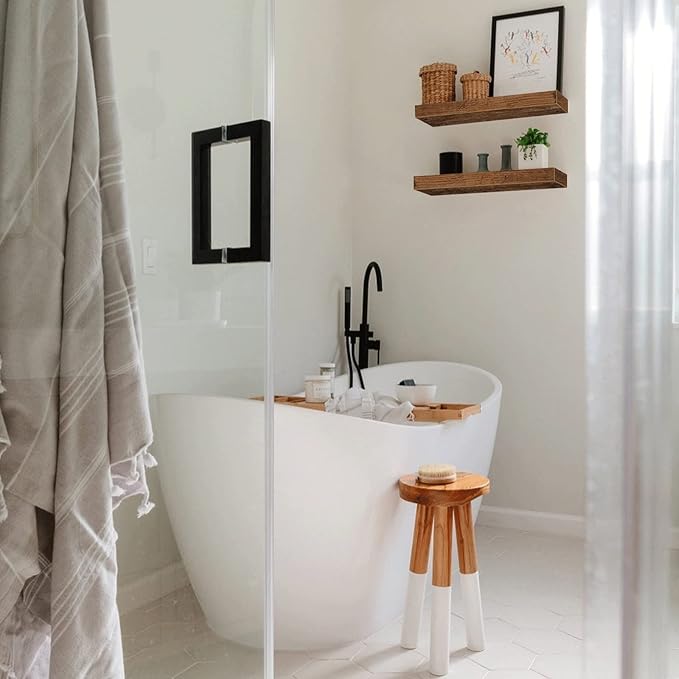 QEEIG Bathroom Floating Shelves for Wall - 15.7