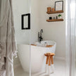 QEEIG Bathroom Floating Shelves for Wall - 15.7