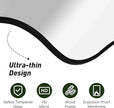 CULER Irregular Black Bathroom Wall Mirror,22 x 30 Inch Asymmetrical Vanity Modern Tempered Glass Mirror for Bedroom,Living Room,Entryway