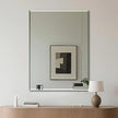 Ruomeng Frameless Mirror for Wall, 48x36 Inch Bathroom Vanity Mirror Farmhouse, Large Rectangle Mirror with Beveled Edge, Tempered Glass, Hangs Horizontally or Vertically