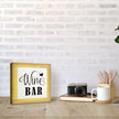Wine Bar Signs, Box Sign Wood Desk Sign Decors, Wine Bar Decor Set, Decorative Wooden Table Top Decoration, Farmhouse Home Decor for Shelf, Country Style Home Bar Decoration, Coffee Signs A