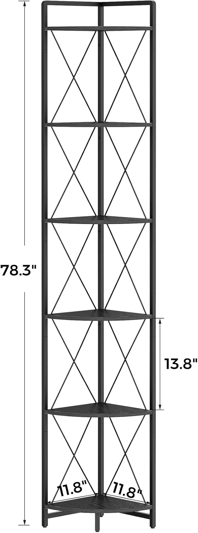 6 Tier Corner Shelf Stand, 78