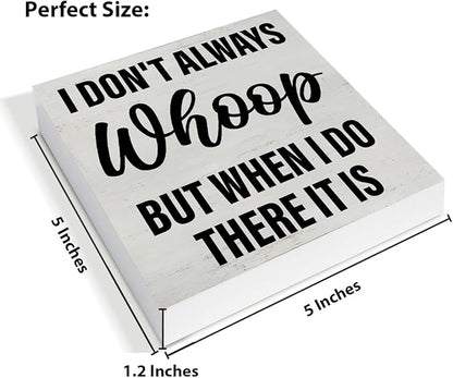 Funny Office Desk Decor Humor Office Quote Wooden Sign for Home Office Cubicle Desk Table Shelf Decor 5×5 Inches, Gifts for Boss Lady Social Worker Manager Coworker