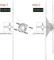 KICAAO Modern Wall Sconces Set of Two, Led Wall Light 10w, 6000k White Light Up Downlight, Hardwired Acrylic Wall Light Lighting, Suitable for Living Room Corridor Bedside (Cool White 6000K 2Pack)