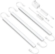 Under Cabinet Lighting Plug In. 3 PCS 12 Inches Likable Ultra Thin Bright Light Bars. Dimmable 14W LED Kit for Kitchen Under Cabinets Countertop Workbench Counter Shelf Closets Daylight 5000K