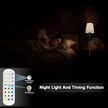 Battery Operated Wall Sconce Set of 2, Wireless Wall Sconce with Rechargeable Bulbs and Remote, 15 Colors & Dimmable, Black Sconces Wall Decor for Bedroom Living Room Hallway