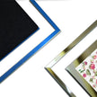 SIMON'S SHOP 4x6 Picture Frame, Wall and Tabletop Picture Frames 4x6, Glass Photo Frames Clear with Silver Borders, 3-Pack, Modern Home Office Décor