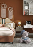 Safiyya Peel and Stick Wallpaper Dark Orange Contact Paper 393