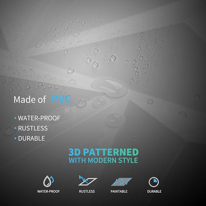 Art3d 3D Wall Panels 100 Pack, 11.8