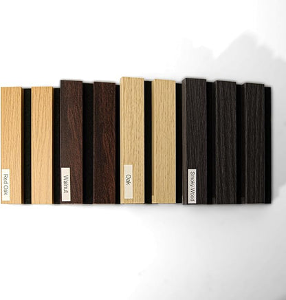 Art3dwallpanels Wood Slat Wall Panel, 108'' x 13'' Wood Panels for Wall 2 Pack 3D Soundproof Wall Panels, Large Acoustic Panels for Interior Ceiling and Wall Decor Noise Reduction, 4 Pack, Sample