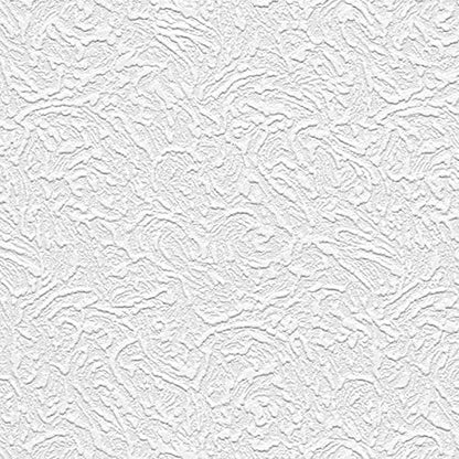 Manhattan Comfort Jacob Series Vinyl Textured and Paintable Design Large Wallpaper Roll, 21" W x 33' L, White