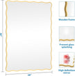 Gold Wavy Bathroom Mirror 28
