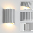 ZEROUNO Modern LED Wall Sconce Hardwired Indoor Wall Lights Up and Down Wall Mount Night Light Wall Lamp Fixture for Living Room Bedroom Hallway Corridor Conservatory Stairs (with G9 Bulbs)