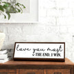 Love You Most The End I Win Sign, Farmhouse Wooden Box Signs, Love Decoration for Home, Master Bedroom Decoration, Wood Framed Hanging Sign, Wedding Decors, Gift for Wife Girlfriend