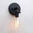 PERMO Minimalist Single Sconces Socket 1- Light Wall Sconce Lighting with On/Off Switch (Matte Black)