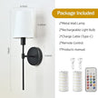 Battery Operated Wall Sconce Set of 2, Rechargeable Wall Lights with 2 * 52000mAh Magnetic Battery Bulbs, 18 RGB Colors, Dimmable Wireless Sconces for Bedroom Living Room Hallway